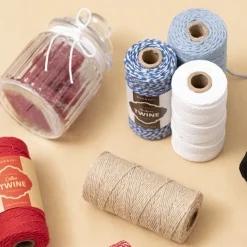 Cotton Twine 12ply 1.2mm X 100m White