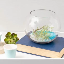 Crushed Glass Sand 2-5mm Ice Blue (650g Jar)