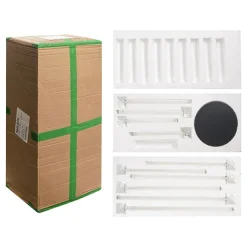 Crystal Candelabra 10 Glass Candle Holders Clear (109cmH)