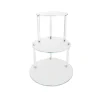 Crystal Glass 3 Tier Cake Display Stand Clear (38cmH)