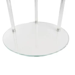 Crystal Glass 3 Tier Cake Display Stand Clear (38cmH)