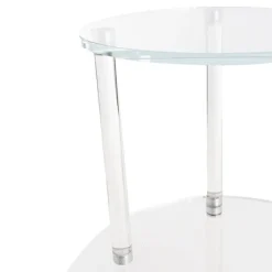 Crystal Glass 3 Tier Cake Display Stand Clear (38cmH)