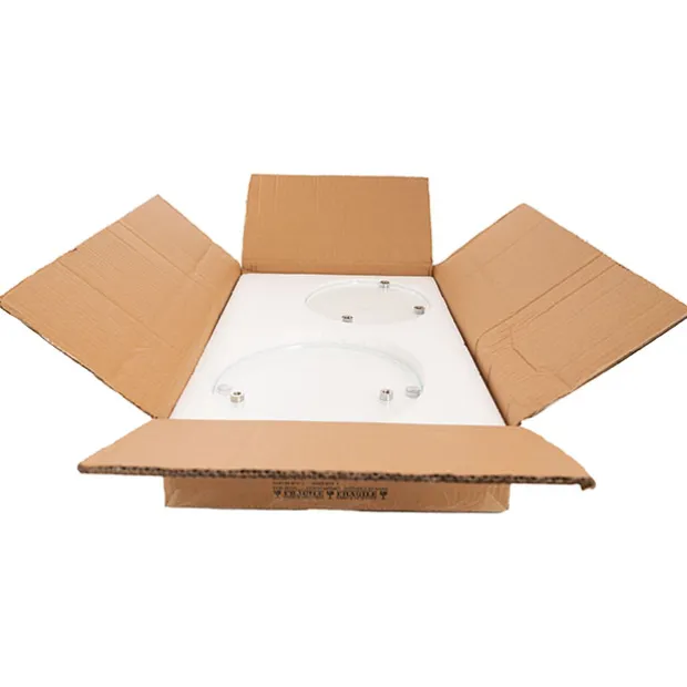 Crystal Glass 3 Tier Cake Display Stand Clear (38cmH)