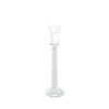 Crystal Glass Dinner Candle Holder Clear (25cmH)