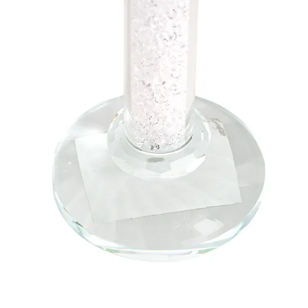 Crystal Glass Dinner Candle Holder Clear (30cmH)