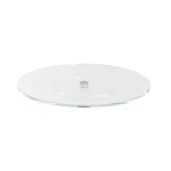 Crystal Lazy Susan Rotating Display Stand Clear (40cmDx3cmH)