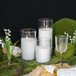 Crystal Natural Candle Sand Wax with 40 Wicks White (1kg)