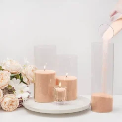 Crystal Natural Candle Sand Wax with 40 Wicks Nude (1kg)