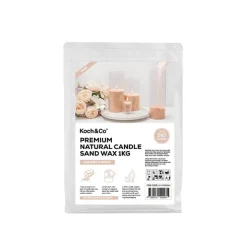 Crystal Natural Candle Sand Wax with 40 Wicks Nude (1kg)