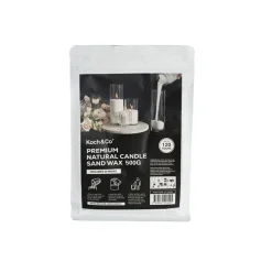 Crystal Natural Candle Sand Wax with 20 Wicks White (500g)