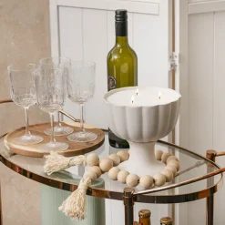 Crystal Natural Candle Sand Wax with 20 Wicks White (500g)