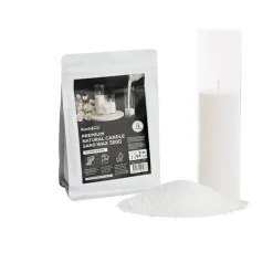Crystal Natural Candle Sand Wax with 10 Wicks White (300g)