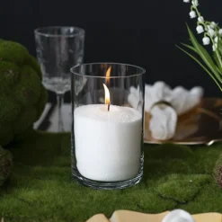 Crystal Natural Candle Sand Wax with 10 Wicks White (300g)