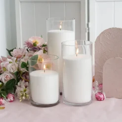 Crystal Natural Candle Sand Wax with 10 Wicks White (300g)