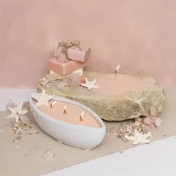 Crystal Natural Candle Sand Wax with 120 Wicks Nude (3kg)