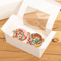 Cupcake Insert Double Cupcakes White (105x175x20mmH)