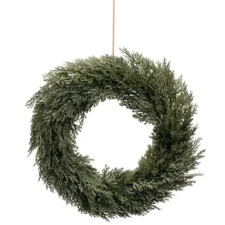 Cypress Pine Wreath Green (45cmD)