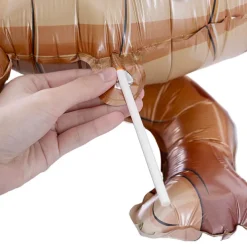 3D Foil Balloon Triceratops Dinosaur Brown (95Lx50cmH)