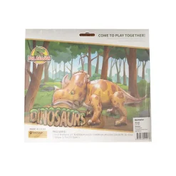 3D Foil Balloon Triceratops Dinosaur Brown (95Lx50cmH)
