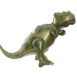 3D Foil Balloon Tyrannosaurus Rex Dinosaur Green (83Lx66cmH)