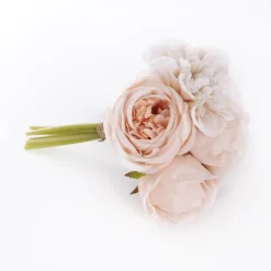 Dahlia & Cabbage Rose Bouquet Nude (28cmH)