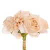 Dahlia & Cabbage Rose Bouquet Beige (28cmH)