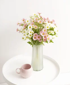 Daisy Spray 15x Flowers Soft Pink (3.5cmDx63cmH)