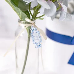 Decoration Acrylic Charms Candy Pack 12 Baby Blue (48x19mm)