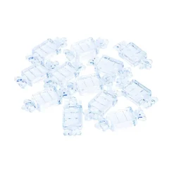 Decoration Acrylic Charms Candy Pack 12 Baby Blue (48x19mm)