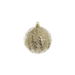 Decorative Assorted Hanging Baubles Set 24 Champagne (8cmD)