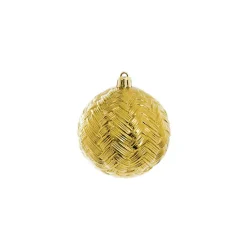 Decorative Assorted Hanging Baubles Set 24 Gold (8cmD)