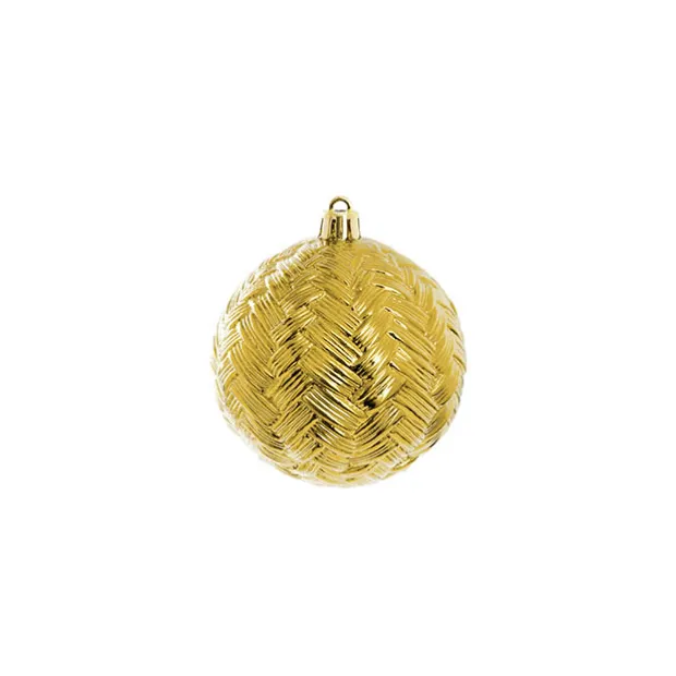 Decorative Assorted Hanging Baubles Set 24 Gold (8cmD)