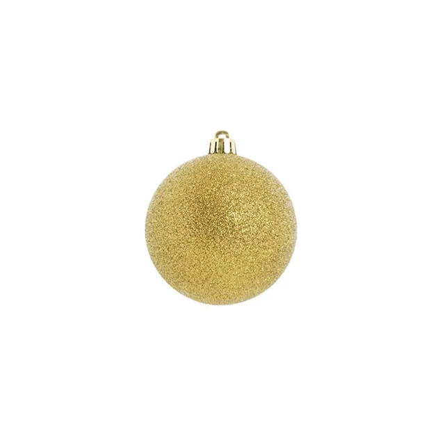 Decorative Assorted Hanging Baubles Set 24 Gold (8cmD)