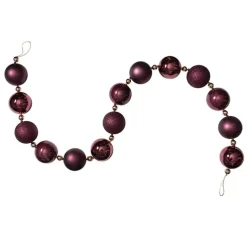 Decorative Bauble Garland Plum (180cmL)