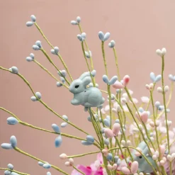 Decorative Bunny Spray Blue (48cmH)