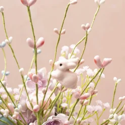 Decorative Bunny Spray Pink (48cmH)