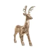 Decorative Grand Standing Reindeer Gold (51x23x74cmH)