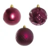 Decorative Hanging Baubles Set 6 Plum (10cmD)