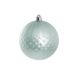 Decorative Hanging Baubles Set 6 Ice Blue (10cmD)