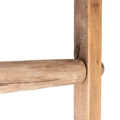 Decorative Wooden Ladder Washed Brown (48x5x193cmH)