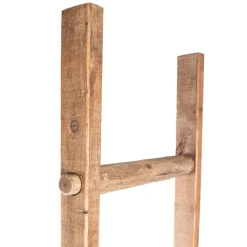 Decorative Wooden Ladder Washed Brown (47x5.3x150cmH)