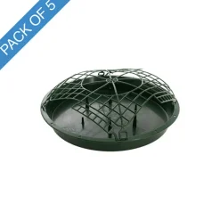 Designer Bowl & Guard Round Bas Pack5 (33Dx3.5cmH) Green