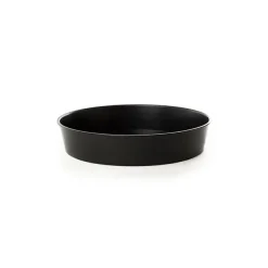 Designer Bowl Plastic Round (28Dx6cmH) Black
