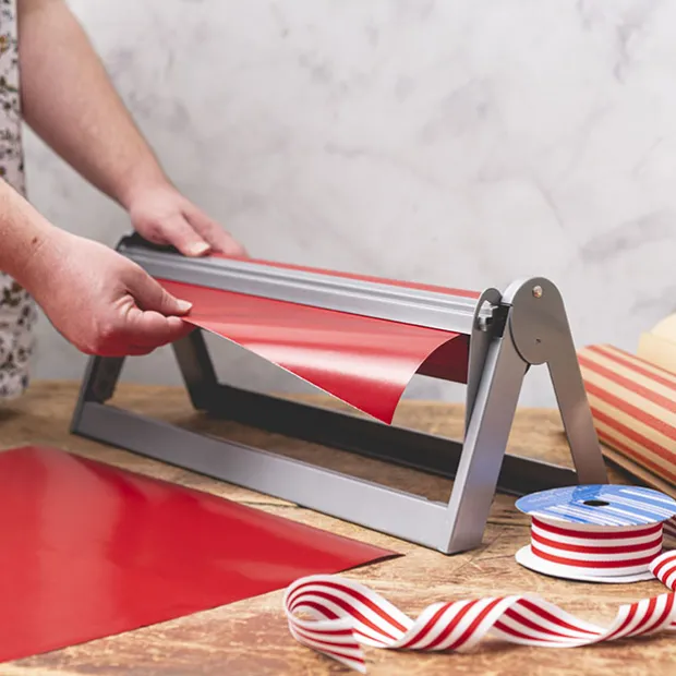 Desk Top Folding Kraft Paper Roll Dispenser 750mm