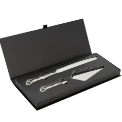 Diamante Heart Cake Knife Set (23Wx340mmL & 70Wx290mmL)