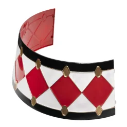 Diamond Design Metal Tree Skirt Red (65.5cmDx24.5cmH)