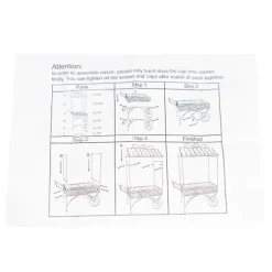 Display Cart White (113cmx56cmx171cmH)
