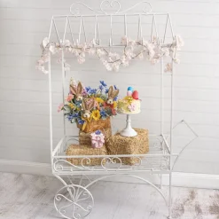 Display Cart White (113cmx56cmx171cmH)