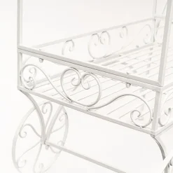 Display Cart White (113cmx56cmx171cmH)