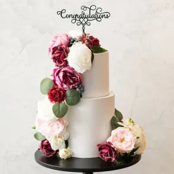 DIY Rose Peony & Berry Arrangement Box Red (26x25x6cmH)